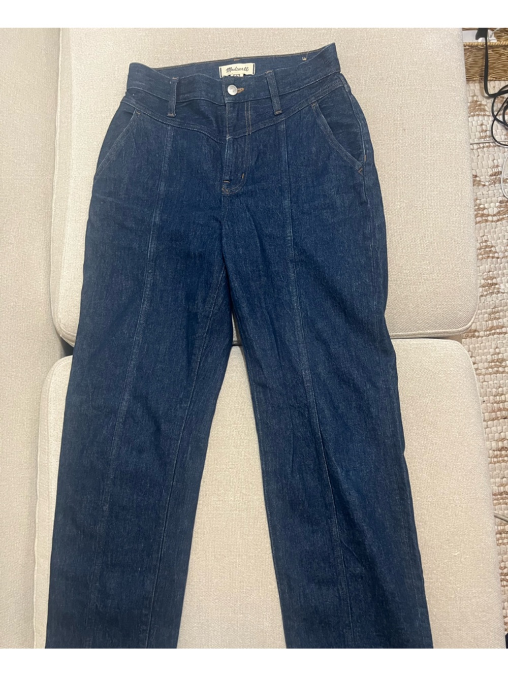 Madewell High-Rise Dark Indigo Straight Jeans (the perfect vintage straight jean